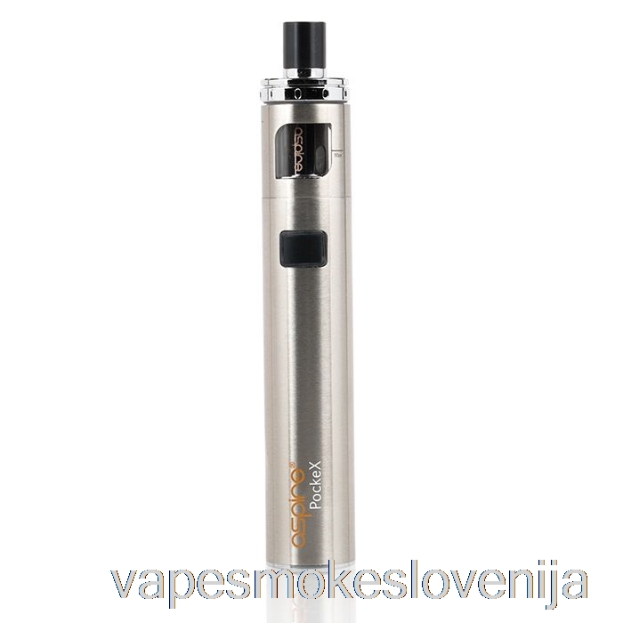Vape Slovenija Aspire Pockex Aio Starter Kit Nerjaveče Jeklo